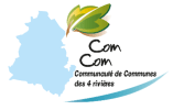 Logo de la com-com des 4 rivieres redirigeant sur leur site